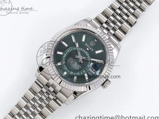 0512 UrbanStyle Sky-Dweller 326934 904L SS ZF 1:1 Best Edition Green Dial on SS Jubilee Bracelet A 1486